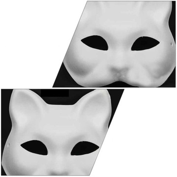 10× Maska Na Twarz Dla Kota Therian Halloween DIY Najlepsza Jakość