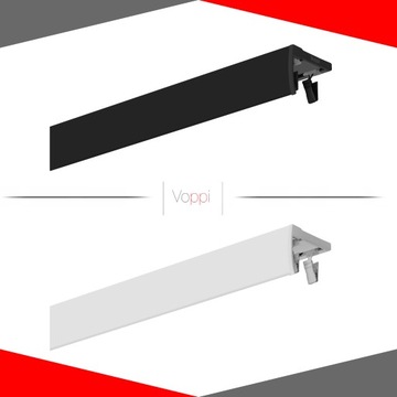 МАЛЕНЬКАЯ ПОТОЛОЧНАЯ АЛЮМИНИЕВАЯ рейка + ДВОЙНАЯ АЛЮМИНИЕВАЯ КРЫШКА. 170 СМ