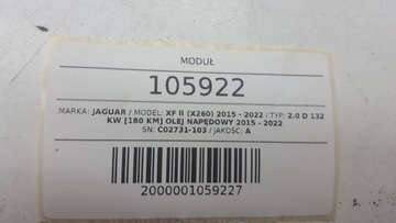 MODUL OTEVÍRÁNÍ KRYT C02731-103 JAGUAR XF II X260