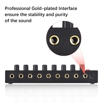 HA800S Усилитель для наушников 8 каналов моно/стерео