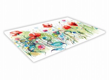 SZKLANA DESKA KUCHENNA 40x30 154b Akwalerowa łąka
