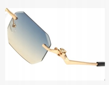 Прямоугольные узкие ретро очки без бретелек унисекс MAXIGROUP тренд 2024