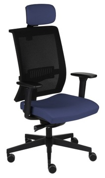 Fotel Biurowy GROSPOL Level BS HD Siatka Granatowy