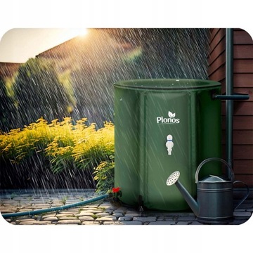 Zbiornik na Deszczówkę składany BECZKA NA Wodę z Rynny 200L PLONOS