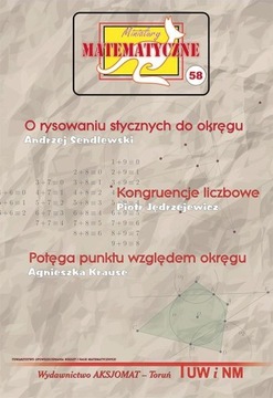MINIATURY MATEMATYCZNE 58 O RYSOWANIU STYCZNYCH.. PRACA ZBIOROWA