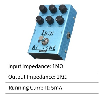 IRIN Мини-гитарная педаль эффектов VOX AC30 Динамик