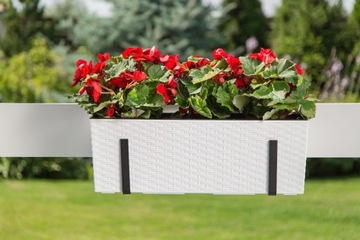 ZESTAW 2x UCHWYT do DONICZKI BALKONOWEJ REGULOWANY STANDARDOWY