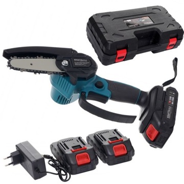 Мини -цепная пила 4 -дюймовая аккумулятор 2сак для деревянных ветвей