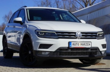 Volkswagen Tiguan II SUV 2.0 TDI 150KM 2018 Volkswagen Tiguan 2.0 TDI CR 150 KM, 4x4, DSG, Navi, Kamera, FV23, Salon P