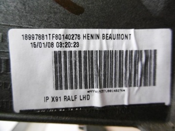 RENAULT LAGUNA III - deska rozdzielcza, konsoleta