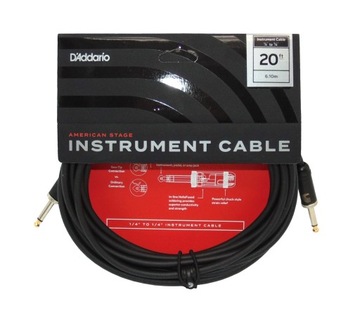 KABEL GITAROWY D'Addario AMERICAN STAGE 6,1 m