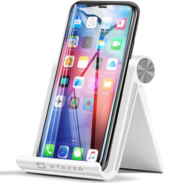 SOLIDNY REGULOWANY SKŁADANY STOJAK UCHWYT PODSTAWKA NA TELEFON POD TABLET