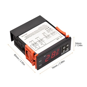 Регулятор температуры Контроллер Термостат STC-1000 -50°C – 99°C 230 В переменного тока