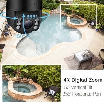 8MPX 4K WIFI PTZ-КАМЕРА с автоматическим отслеживанием