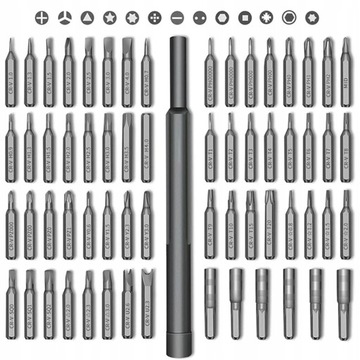 НАБОР ОТВЕРТОК ТОЧНЫХ ИНСТРУМЕНТОВ TORX 63 В 1 МЕТАЛЛИЧЕСКИЙ КОРПУС