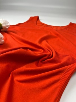 Top damski bluzka pomarańczowa grubsze ramiączka nylon WORTHINGTON r. L/XL
