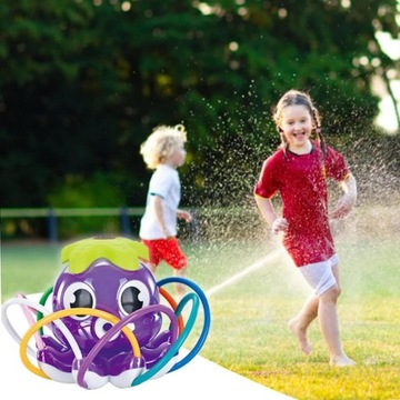 Осьминог АВТОМАТИЧЕСКИЙ ДОЖДЕВАТЕЛЬ ДЛЯ САДОВАЯ ДЕТСКАЯ ИГРУШКА ФИОЛЕТОВЫЙ