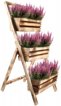 САДОВАЯ КРУМКА ДЕРЕВЯННАЯ ПОДСТАВКА ЛЕСТНИЦА ЦВЕТОЧНЫЙ ГОРШОК