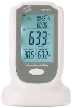 MIERNIK DWUTLENKU WĘGLA CZUJNIK CO2 Z DATĄ I TEMP. kompatybilny z PLC DCS