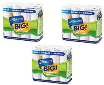 PAPIER TOALETOWY ALMUSSO BIG PAKA 3 WARSTWY 120 ROLEK