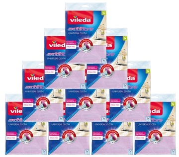 VILEDA Ściereczka Actifibre Magiczna chłonna uniwersalna x1 fioletowa x10