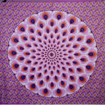 XXL INDYJSKA NARZUTA ZASŁONA OBRUS MANDALA 210x230