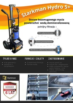 Zestaw do mycia paneli fotowoltaicznych i witryn