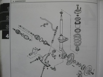 Opel Kadett E польское руководство по ремонту OPEL Kadett