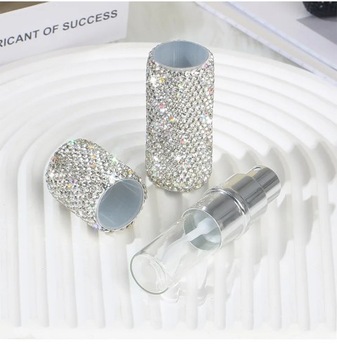 5ml 10ml Portable Perfume Spray Bottle Rhinestone Inlaid Refillable
