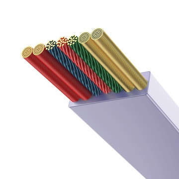 Кабель BASEUS Тип C — Micro/Lighting/Тип C 3 в 1 Яркое зеркало 2 Подача питания