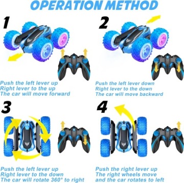 БОЛЬШОЙ RC АВТОМОБИЛЬ TWISTER STUNTER ДИСТАНЦИОННЫЙ ДИСТАНЦИОННЫЙ ДИСТАНЦИОННЫЙ 2,4 ГГц 360° 4WD АВТО