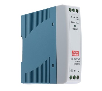 ZASILACZ DIN MEAN WELL MDR-10-24 24V 0,42A 10W