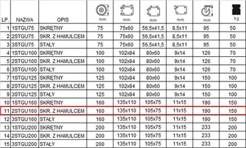 НАБОР ИЗ 4 ШТ. КОЛЕСА fi 160, тележка-полка 42СТГУ160