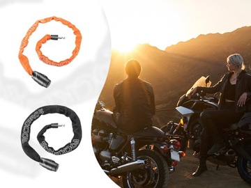 Цепь велосипедного замка ROCKBROS Оранжевая