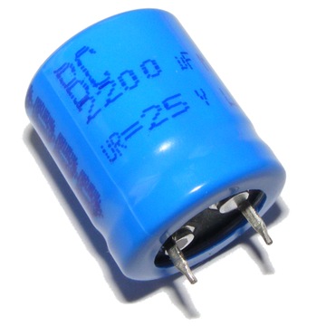 [2szt.] Kondensator elektrolit 2200uF 25V snap-in BC