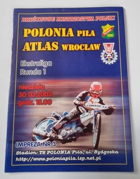 PROGRAM POLONIA PIŁA - ATLAS WROCŁAW 2003