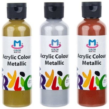 Farba akrylowa metalicznych Phoenix 150ml - 3szt.