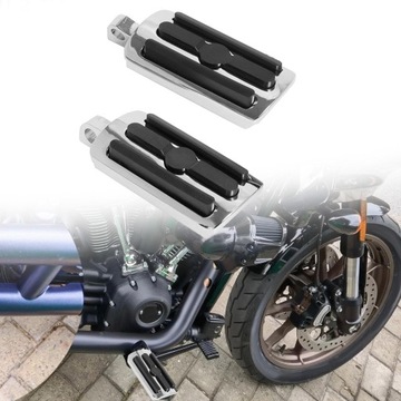 2x Podnóżki Kompatybilność Kołki do stóp motocykla Deska pedałów dla srebra