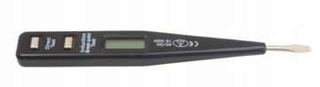 PRÓBNIK NAPIĘCIA LCD 12-250V PROBÓWKA TESTER SATRA
