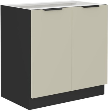 Szafka kuchenna OPTIMO 80 D 2F BB kaszmir