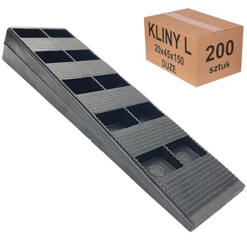 Kliny montażowe DUŻE 200 sztuk do montażu okien