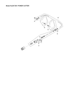 Makita wał korbowy do przecinarki EK7301 143107-0