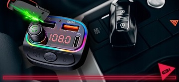 FM-ПЕРЕДАТЧИК БЫСТРОЕ ЗАРЯДНОЕ УСТРОЙСТВО BLUETOOTH АУДИО MP3 BT 2X USB RGB