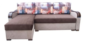 NAROŻNIK ROZKŁADANY IDRA Z FUNKCJĄ SPANIA PONADCZASOWY DO SALONU 225X145