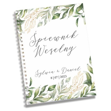 СВАДЕБНЫЙ песенник СВАДЬБА на спирали УЗОРЫ ЦВЕТА