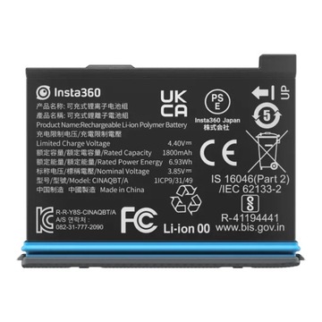 Bateria Insta360 ONE X3 1800mAh - akumulator