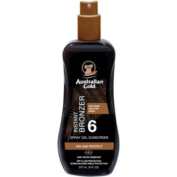 Australian Gold Żel W Sprayu Z Bronzerem SPF6 + Forever After 400ml