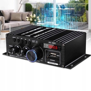 УСИЛИТЕЛЬ ДЛЯ BLUETOOTH 5.0 MP3 FM-РАДИО ДИНАМИКИ