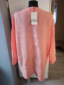 Лен, тонкое пальто от Zara.