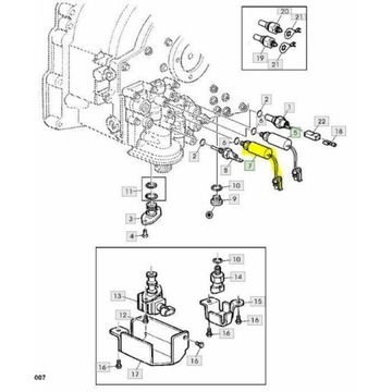 ДАТЧИК ДАВЛЕНИЯ JOHN DEERE ТРАНСМИССИЯ RE212876